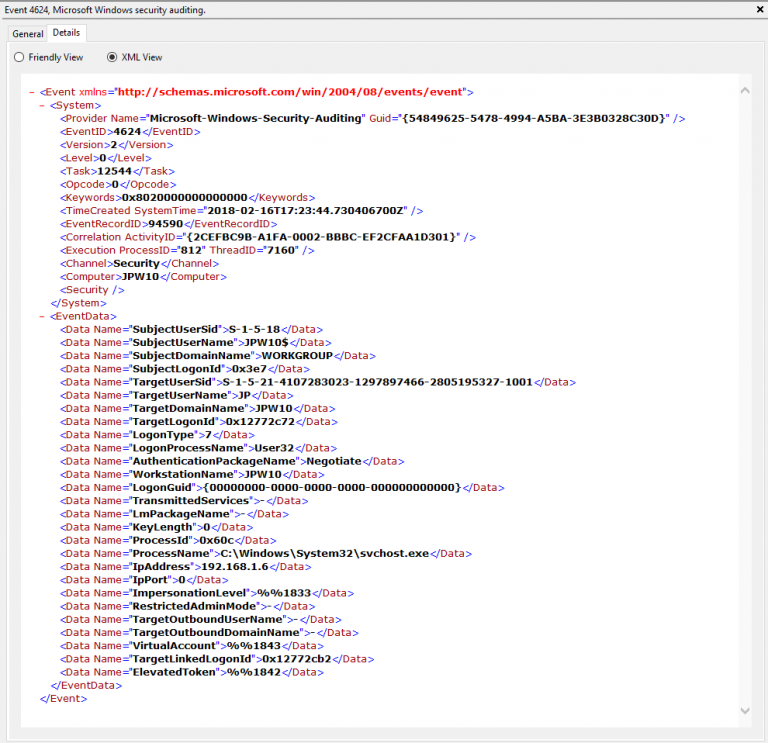 Windows RDPRelated Event Logs Identification, Tracking, and